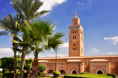 Koutoubia Moschee in Marrakesch (monticellllo / stock.adobe.com)  lizenziertes Stockfoto 
Información sobre la licencia en 'Verificación de las fuentes de la imagen'